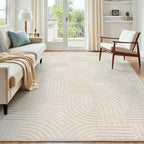 Area Rugs for Living Room Washable Soft Neutral