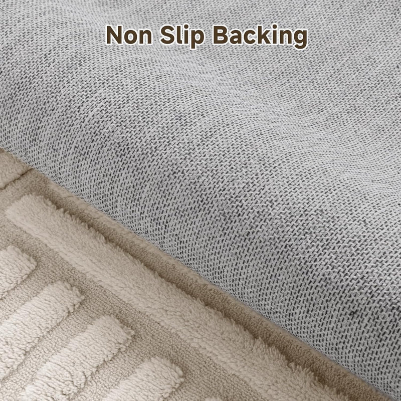 Area Rugs for Living Room Washable Soft Neutral