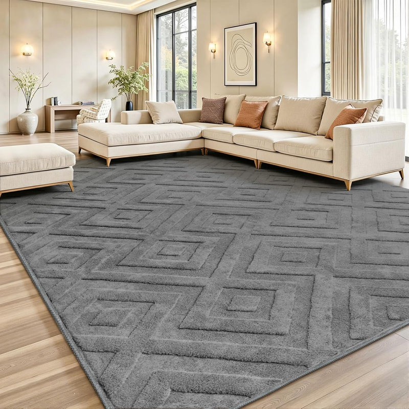 Area Rugs for Living Room Washable Soft Neutral