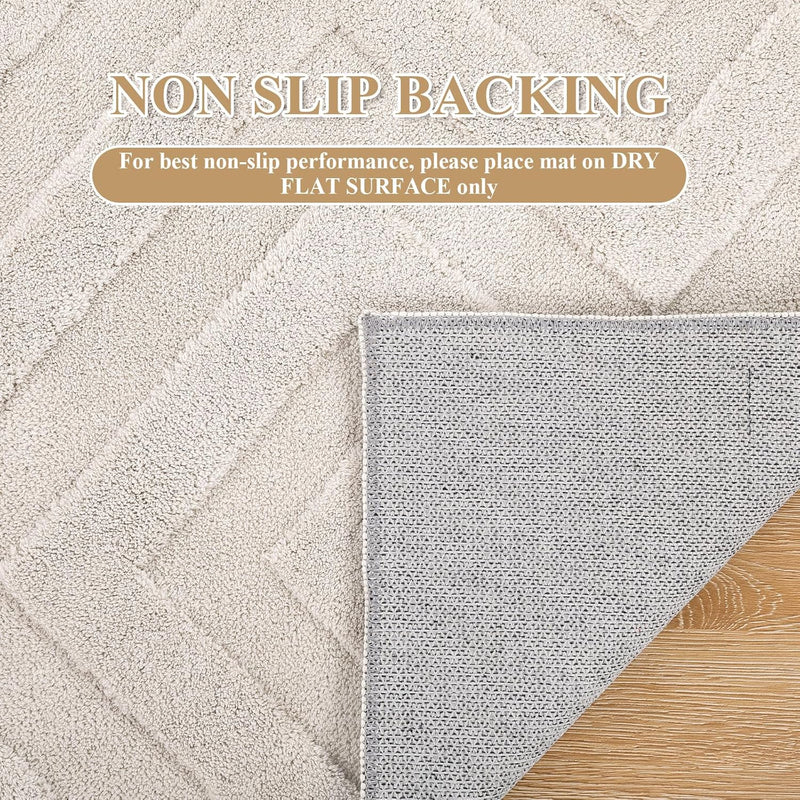 Area Rugs for Living Room Washable Soft Neutral