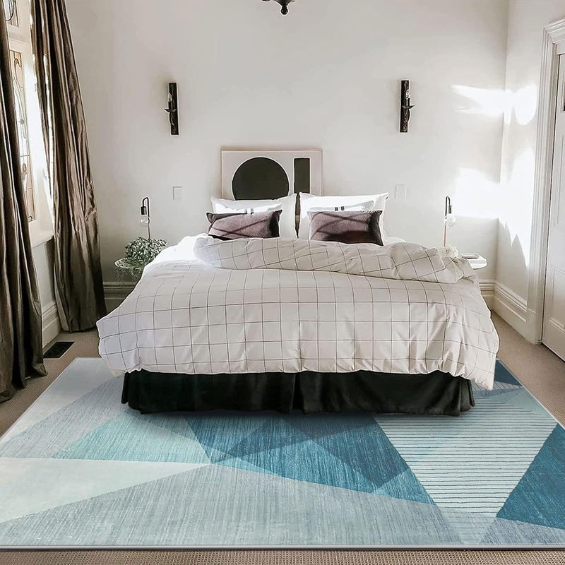 Area Rugs Modern Abstract Geometric Living Room Non-Slip