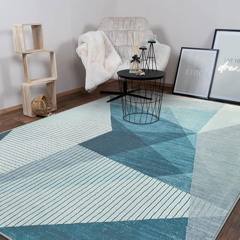 Area Rugs Modern Abstract Geometric Living Room Non-Slip