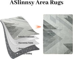 Area Rugs Modern Abstract Geometric Living Room Non-Slip