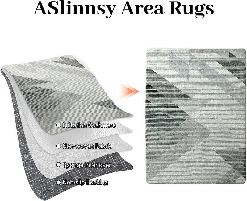 Area Rugs Modern Abstract Geometric Living Room