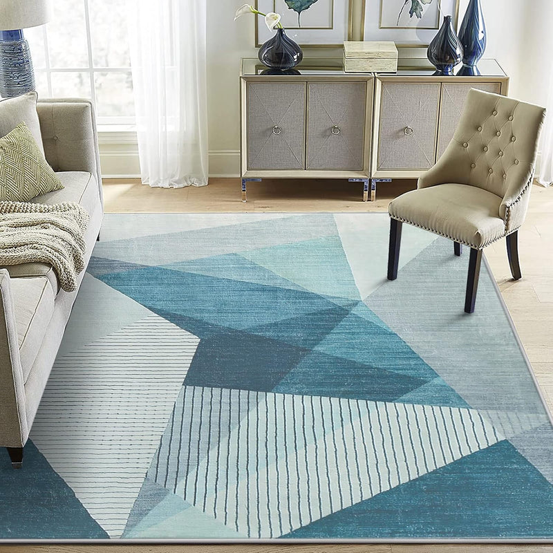 Area Rugs Modern Abstract Geometric Living Room Non-Slip