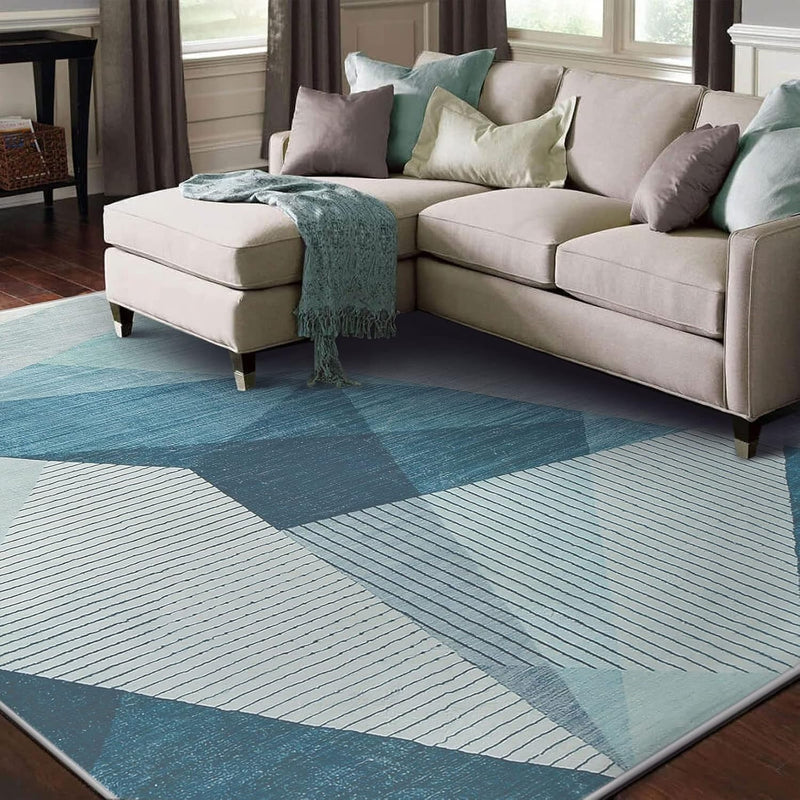 Area Rugs Modern Abstract Geometric Living Room Non-Slip