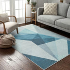 Area Rugs Modern Abstract Geometric Living Room Non-Slip