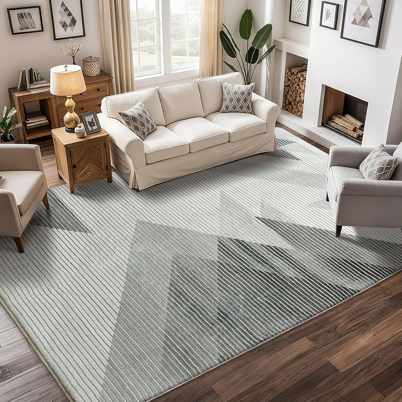 Area Rugs Modern Abstract Geometric Living Room Non-Slip