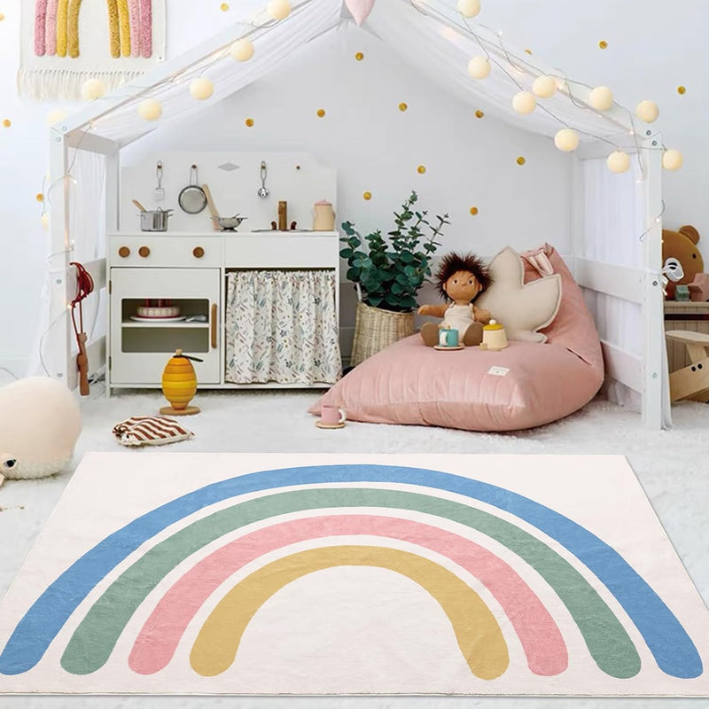 Area Rugs Striped Rainbow Pattern Rug Abstract