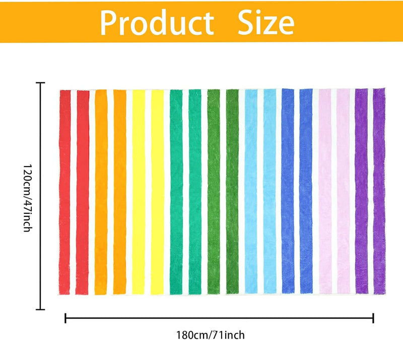 Area Rugs Striped Rainbow Pattern Rug Abstract