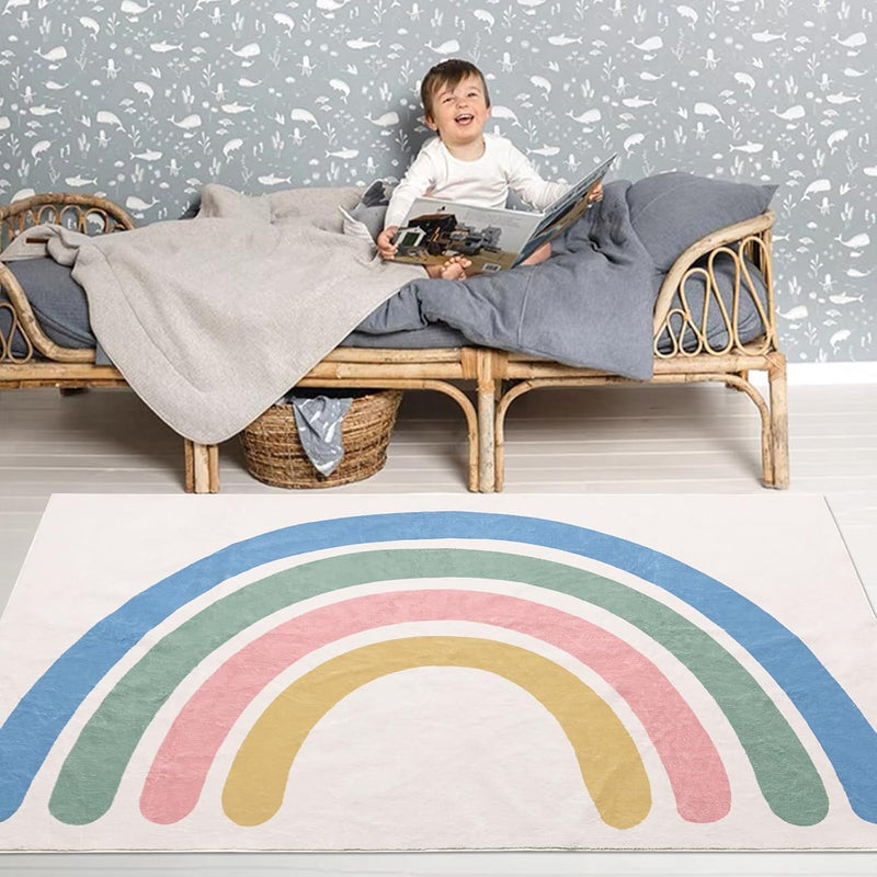 Area Rugs Striped Rainbow Pattern Rug Abstract