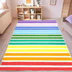 Area Rugs Striped Rainbow Pattern Rug Abstract