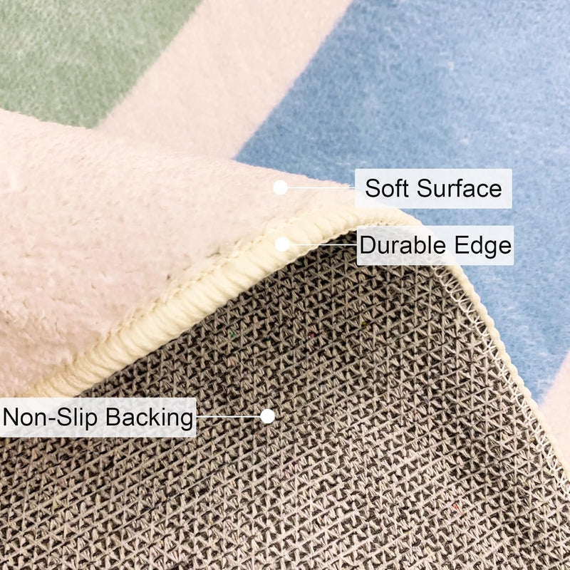 Area Rugs Striped Rainbow Pattern Rug Abstract