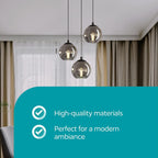 Ariscani Cluster Pendant Lamp 3 Shades Dining Room