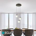 Ariscani Cluster Pendant Lamp 3 Shades Dining Room