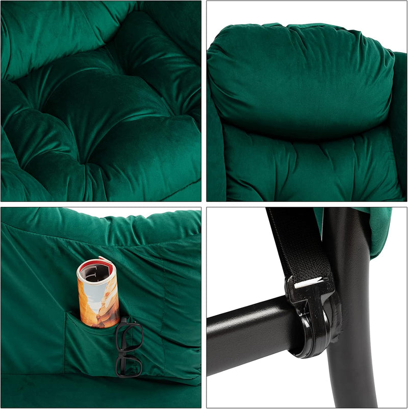 Armchair with Footstool Comfy Chairs Living Room Reading