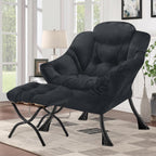 Armchair Living Room Comfy Reading Chair with Footstool