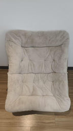 Armchair Saucer Chair Comfy Faux-Fur Reading for Bedroom