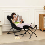 Armchair Saucer Chair Comfy Faux-Fur Reading for Bedroom