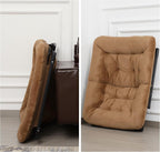 Armchair Saucer Chair Comfy Faux-Fur Reading for Bedroom