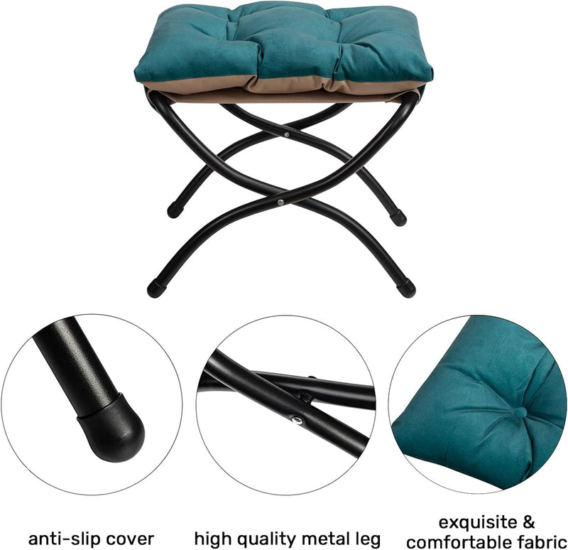 Armchair with Footstool Comfy Chairs Living Room Reading