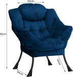 Armchair with Footstool Comfy Chairs Living Room Reading