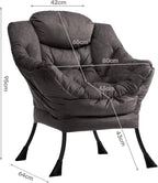 Armchair with Footstool Comfy Chairs Living Room Reading