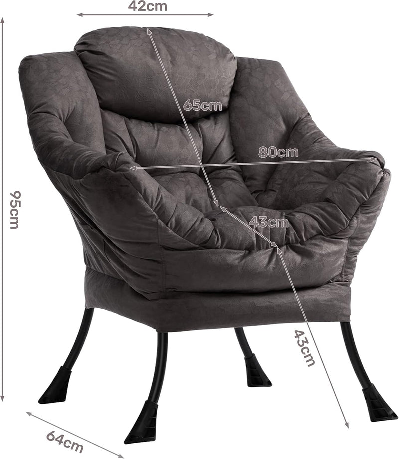 Armchair with Footstool Comfy Chairs Living Room Reading