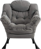 Armchair with Footstool Comfy Chairs Living Room Reading