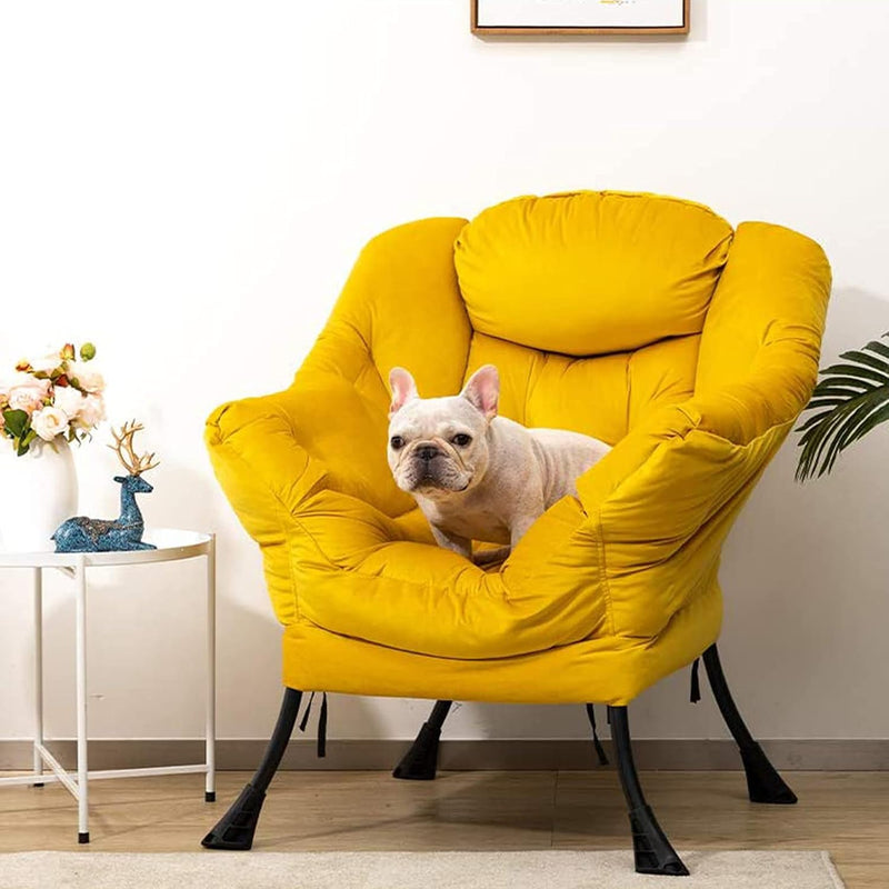Armchair with Footstool Comfy Chairs Living Room Reading