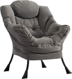 Armchair with Footstool Comfy Chairs Living Room Reading