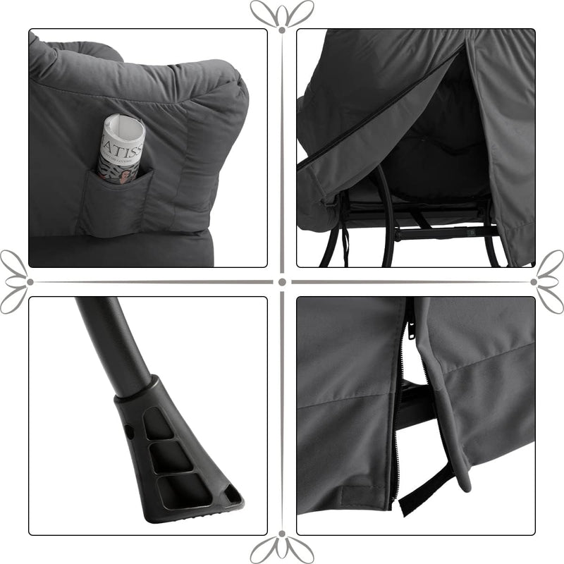 Armchair with Footstool Comfy Chairs Living Room Reading