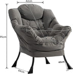 Armchair with Footstool Comfy Chairs Living Room Reading
