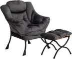 Armchair with Footstool Comfy Chairs Living Room Reading