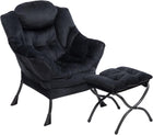 Black With Footstool