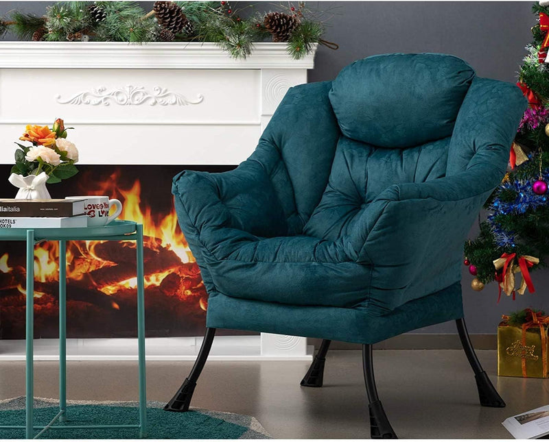 Armchair with Footstool Comfy Chairs Living Room Reading