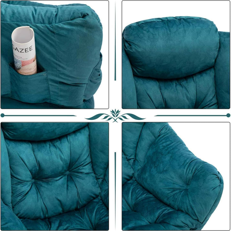 Armchair with Footstool Comfy Chairs Living Room Reading