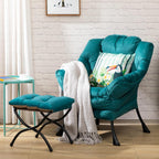 Armchair with Footstool Comfy Chairs Living Room Reading