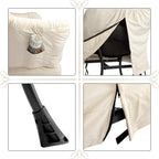 Armchair with Footstool Comfy Chairs Living Room Reading