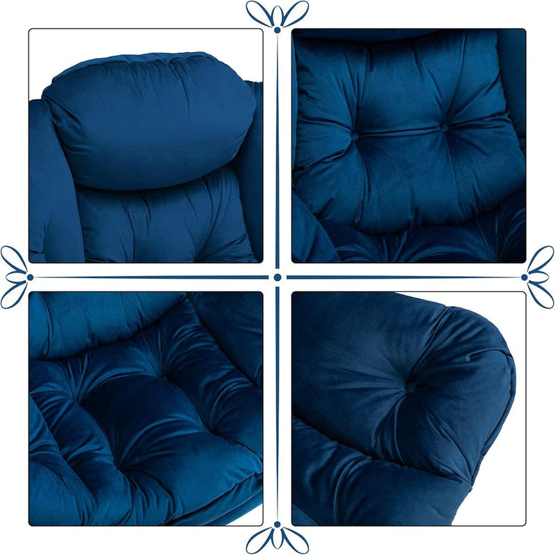 Armchair with Footstool Comfy Chairs Living Room Reading