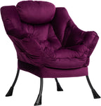 Armchair with Footstool Comfy Chairs Living Room Reading