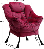 Armchair with Footstool Comfy Chairs Living Room Reading