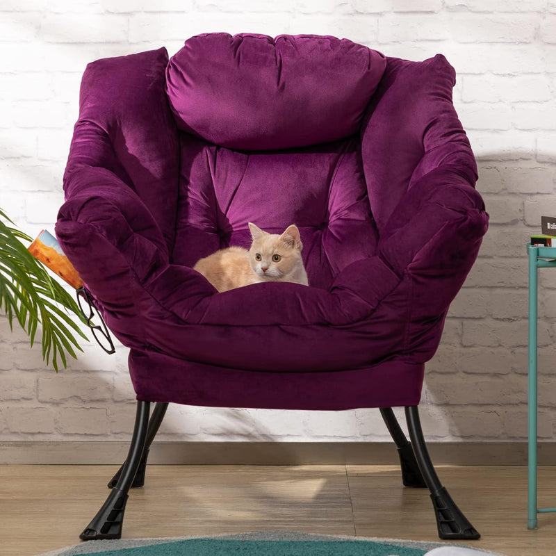 Armchair with Footstool Comfy Chairs Living Room Reading