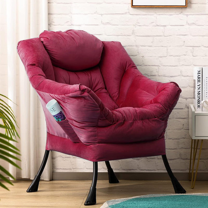 Armchair with Footstool Comfy Chairs Living Room Reading