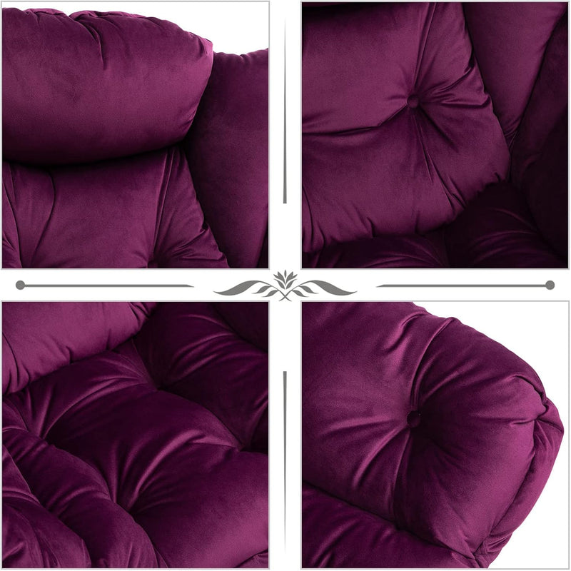Armchair with Footstool Comfy Chairs Living Room Reading