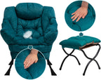 Armchair with Footstool Comfy Chairs Living Room Reading