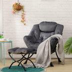 Armchair with Footstool Comfy Chairs Living Room Reading