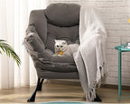 Armchair with Footstool Comfy Chairs Living Room Reading