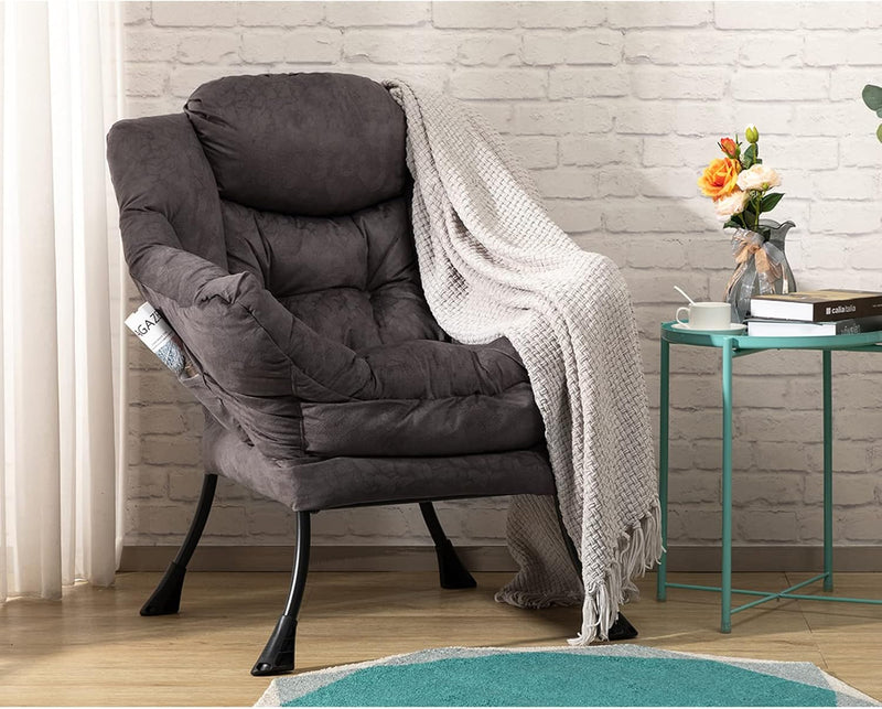 Armchair with Footstool Comfy Chairs Living Room Reading