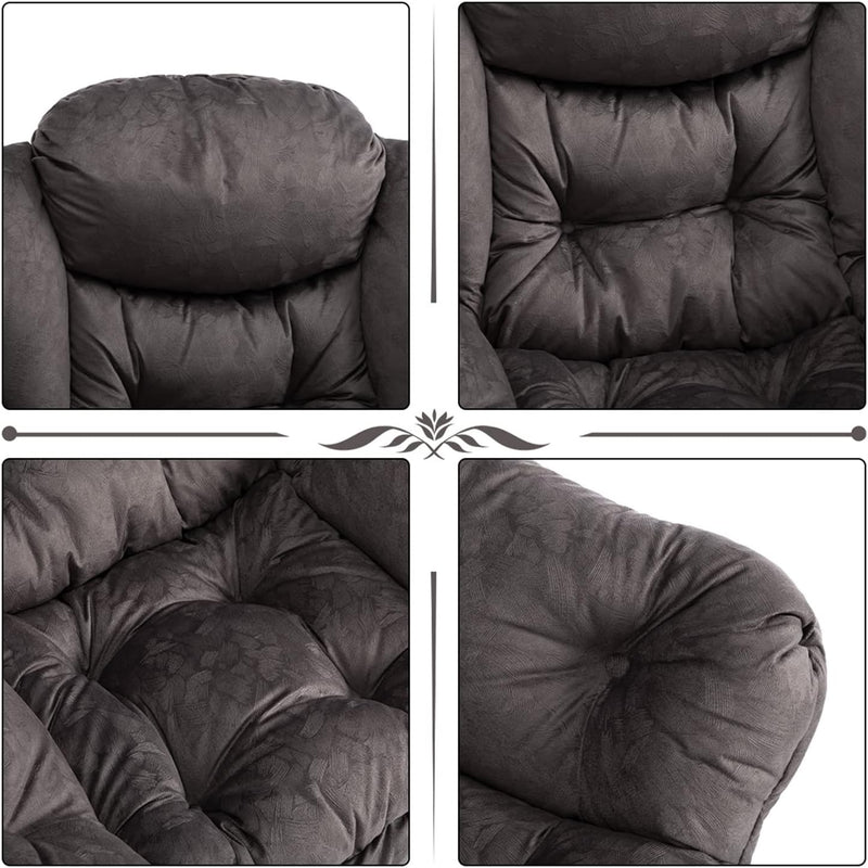 Armchair with Footstool Comfy Chairs Living Room Reading